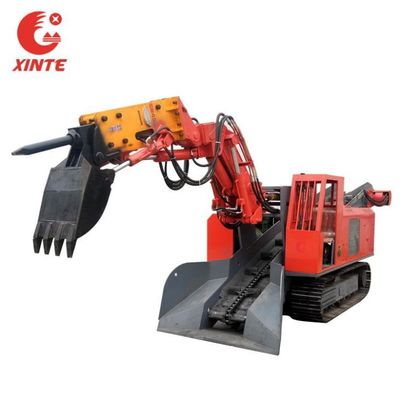 STB-120 Máquina de tunelado de minería de rastreo Mucking Loader con martillo de rotura